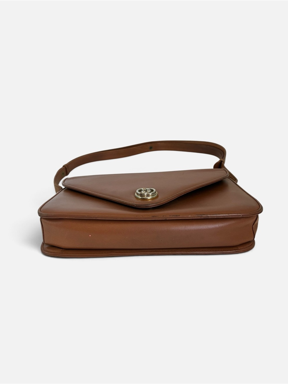 Gucci Tan Brown Leather Shoulder Bag with Gold Hardware - Picture 5 of 9